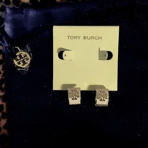 Tory Burch logo hoops+ dust bag
